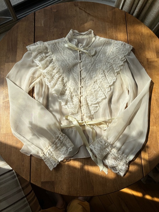 Vintage Tops - Vintage Victorian-Inspired Blouse